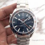 New Version Of Omega Seamaster GMT Swiss 8605 Replica Watch Dark Blue Ceramic